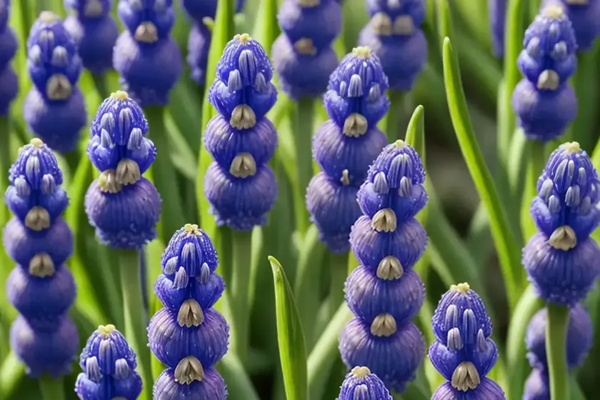 Muscari macrocarpum ‘golden fragrance’ (grape hyacinth) — photo 2