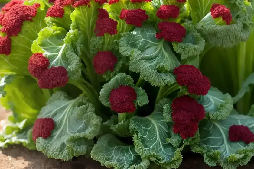 Mustard greens (brassica juncea ‘japanese giant red’) — photo 2