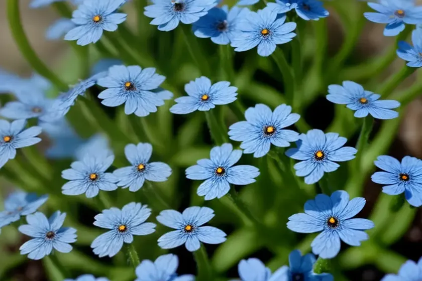 Myosotis alpestris (alpine forget-me-not)