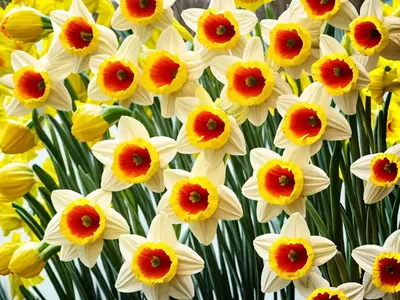 Narcissus ‘Flower Record’ (Large-Cupped Daffodil)