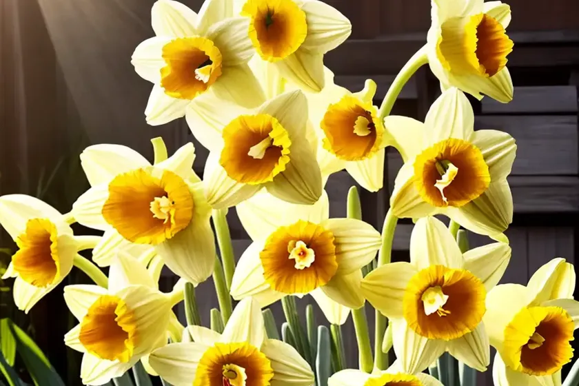 Narcissus ‘fortune’ (large-cupped daffodil)