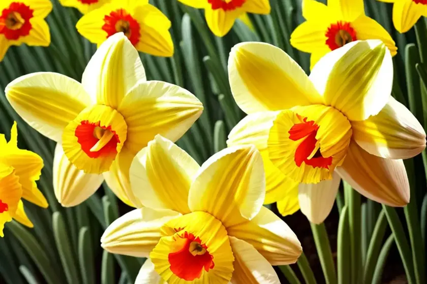 Narcissus ‘gigantic star’ (large-cupped daffodil) — photo 3