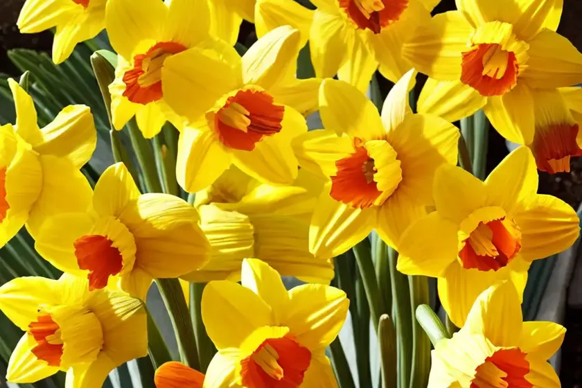 Narcissus ‘gigantic star’ (large-cupped daffodil)