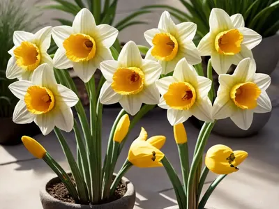 Narcissus ‘Goblet’ (Trumpet Daffodil)