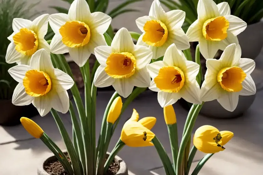 Narcissus ‘goblet’ (trumpet daffodil)