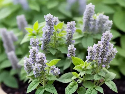 Nepeta X Faassenii Junior Walker (Catmint)