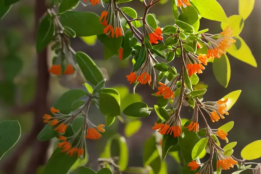 Northern bush honeysuckle (diervilla lonicera)