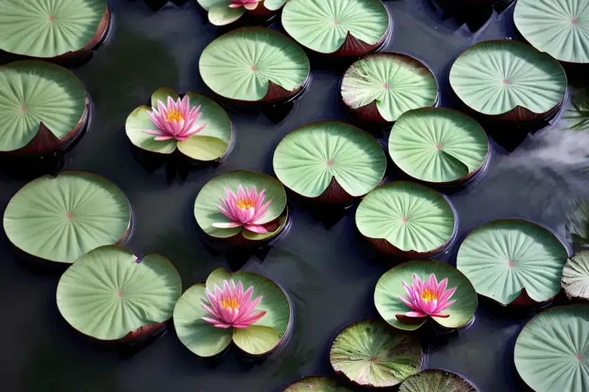 Nymphaea ‘escarboucle’ (hardy water lily) — photo 3