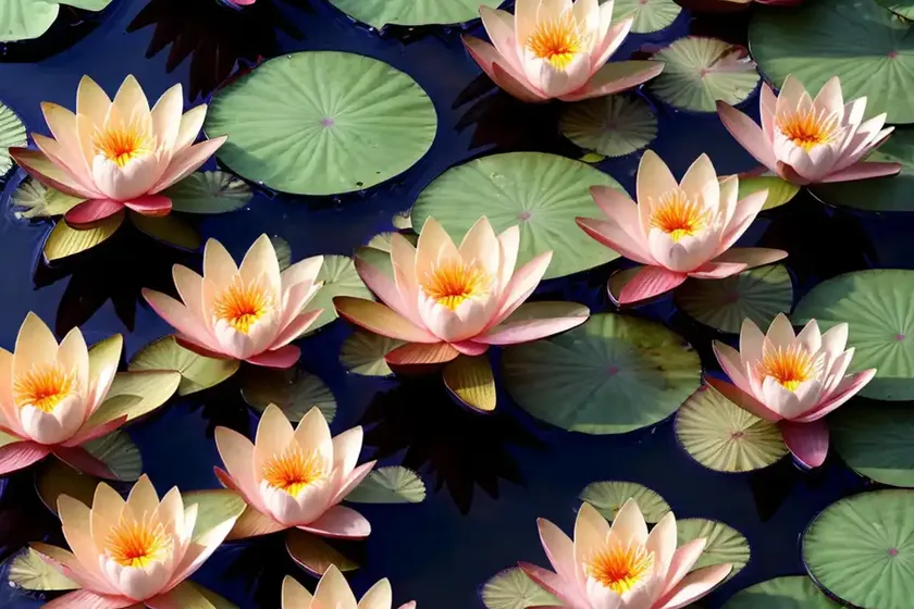 Nymphaea ‘georgia peach’ (hardy water lily) — photo 2
