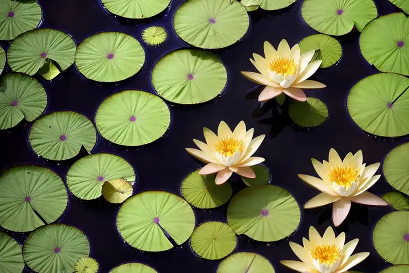 Nymphaea ‘gold medal’ (hardy water lily) — photo 2