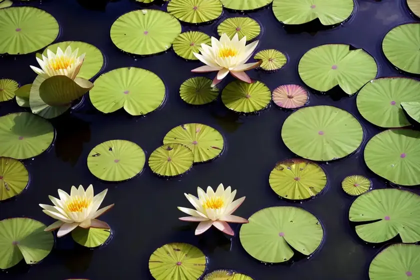 Nymphaea ‘gold medal’ (hardy water lily) — photo 3