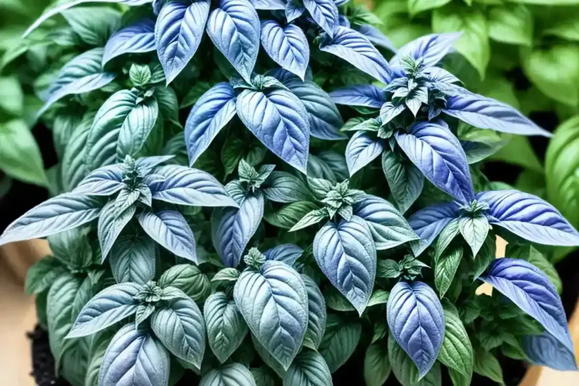 Ocimum ‘african blue’ (african blue basil) — photo 2