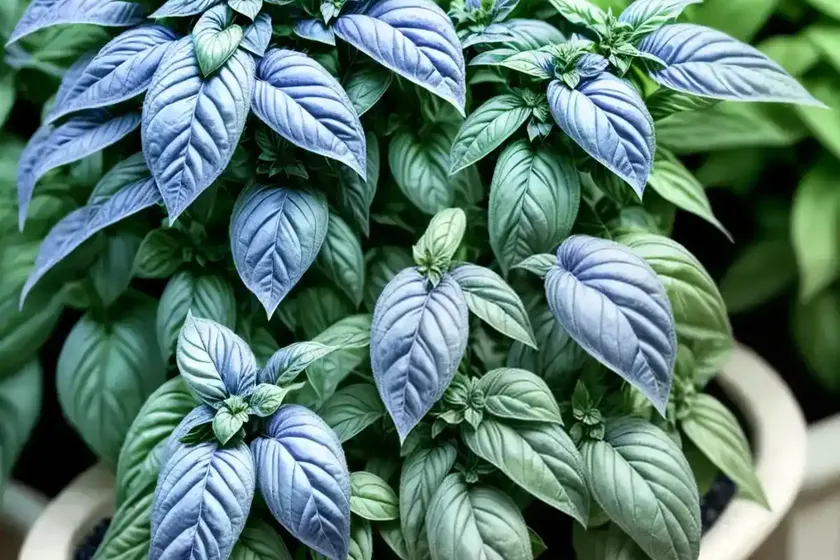 Ocimum ‘african blue’ (african blue basil) — photo 3