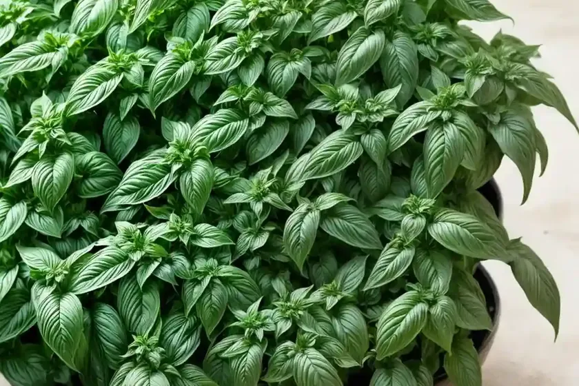 Ocimum basilicum var. thyrsiflora (thai basil) — photo 2