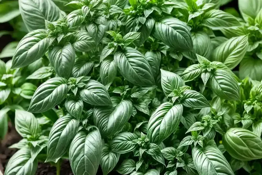 Ocimum basilicum var. thyrsiflora (thai basil)