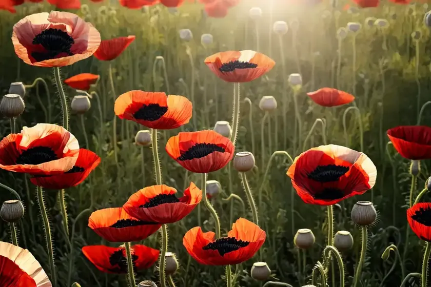 Oilseed poppy (papaver somniferum) — photo 2