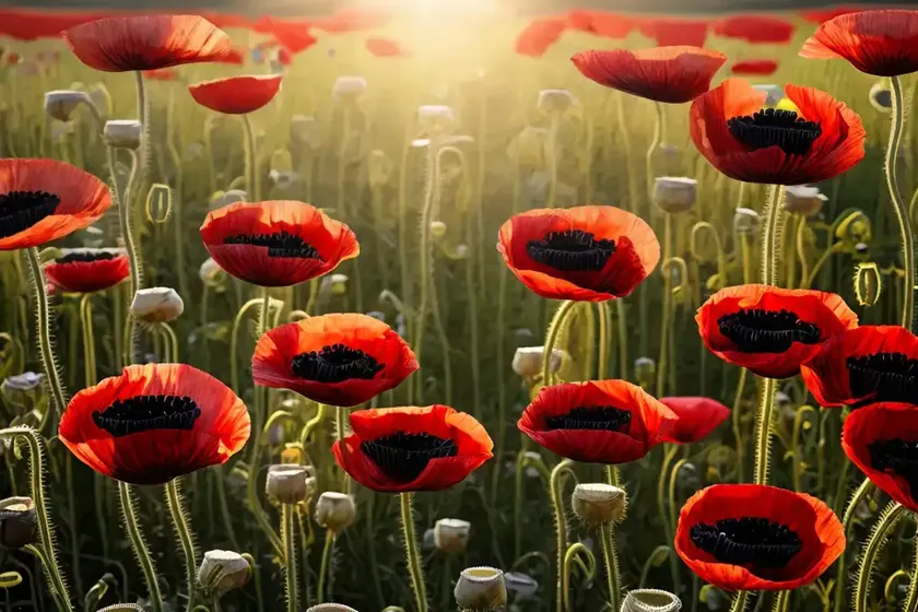 Oilseed poppy (papaver somniferum) — photo 3