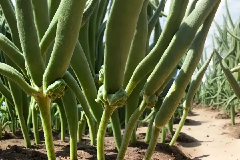 Okra (abelmoschus esculentus) — photo 2
