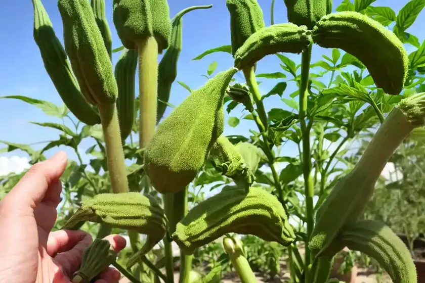 Okra (abelmoschus esculentus ‘baby bubba’) — photo 2