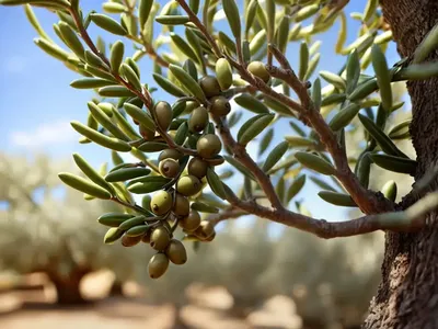Olive Plant (Olea Europea (Oleaceae)