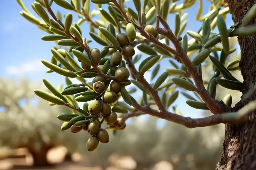 Olive plant (olea europea (oleaceae)