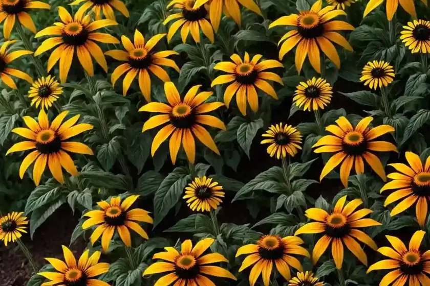 Orange coneflower (rudbeckia fulgida) — photo 3