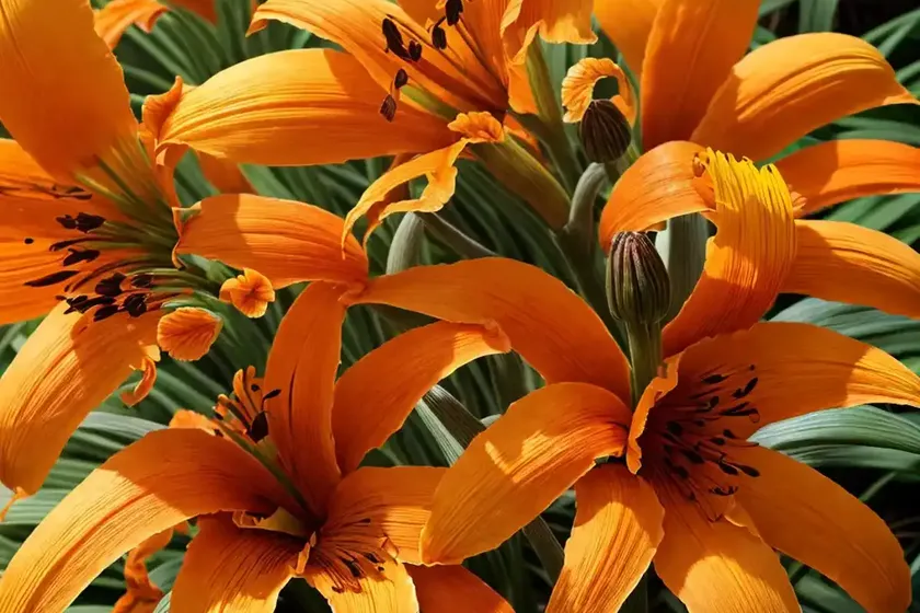 Orange daylily (hemerocallis fulva) — photo 2
