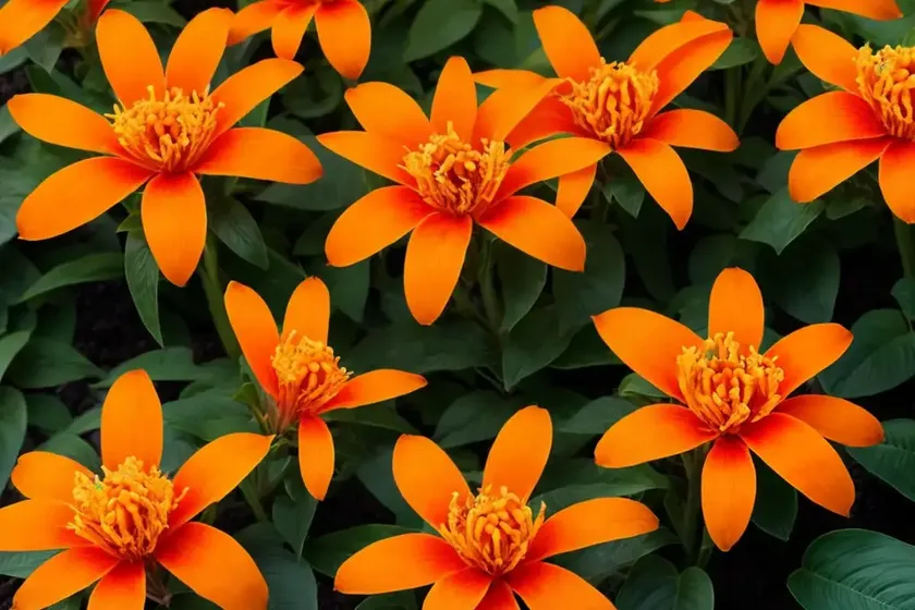 Orange flame justicia (justicia aurea) — photo 3