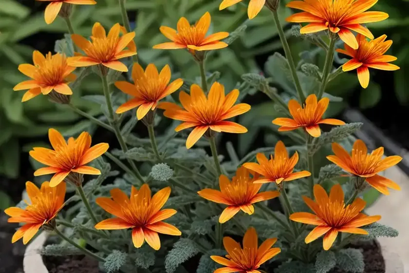 Orange flame (senecio confusus) — photo 2