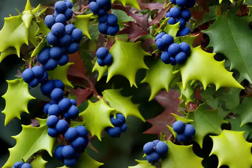 Oregon grape-holly (mahonia japonica) — photo 3