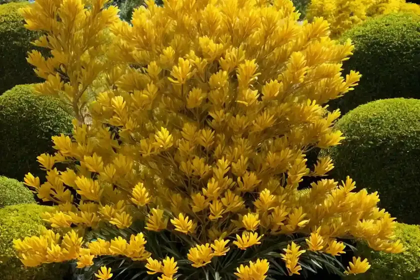 Oriental arborvitae (platycladus orientalis ‘aurea nana’)