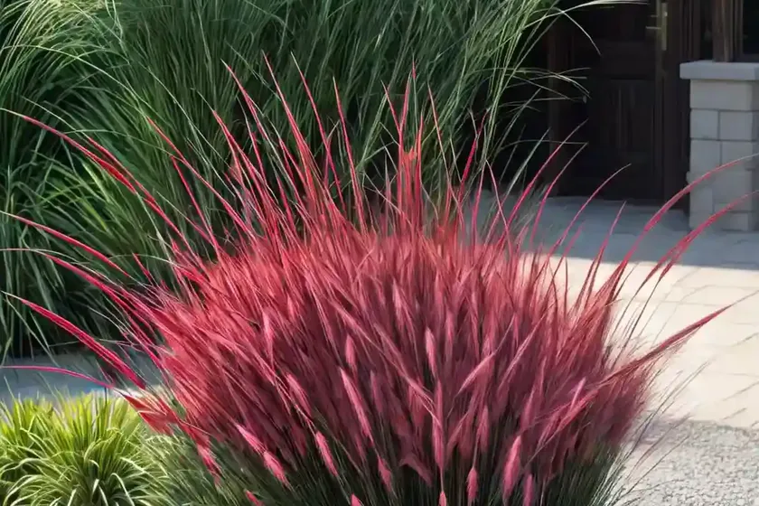 Oriental fountain grass (pennisetum orientale ‘karley rose’) — photo 2