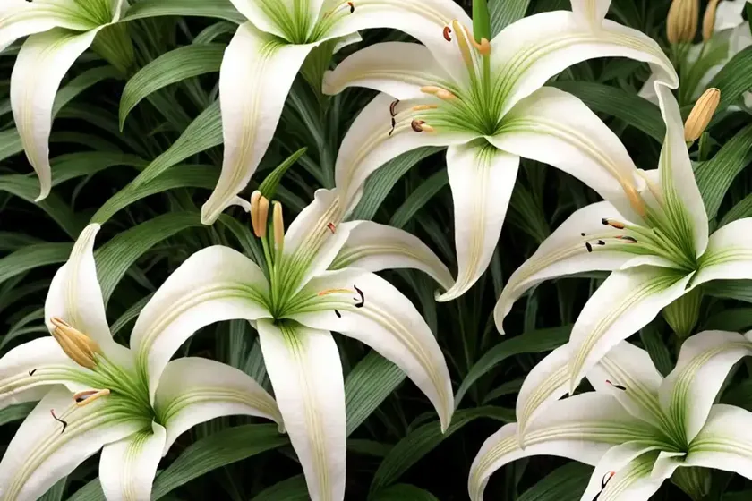 Oriental lily (lilium ‘casa blanca’) — photo 3