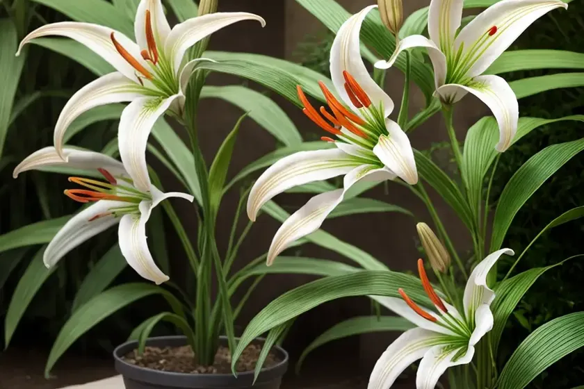 Oriental lily (lilium orientalis) — photo 3