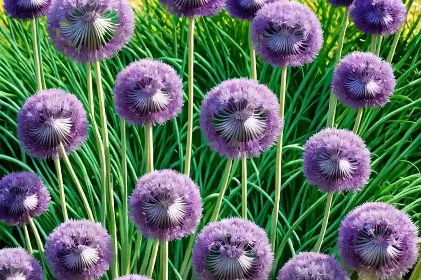 Ornamental onion (allium karataviense) — photo 2