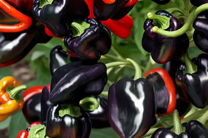Ornamental pepper (capsicum annuum ‘black pearl’) — photo 2