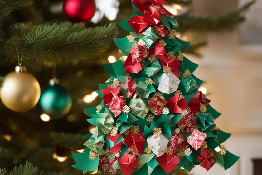 Ornaments made from old christmas cards