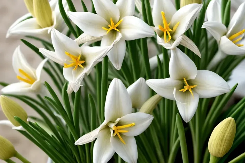 Ornithogalum arabicum (arabian star flower) — photo 3