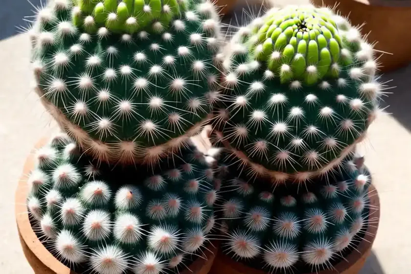 Owl-eye pincushion (mammillaria parkinsonii) — photo 2