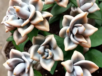 Pachyphytum “Moonsilver” (Pachyphytum ‘Moonsilver’)