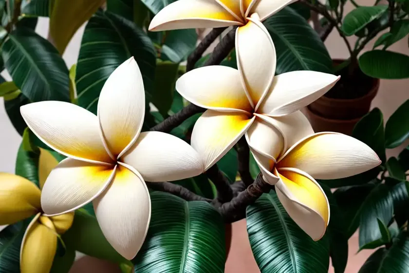 Pagoda-tree (plumeria alba) — photo 3