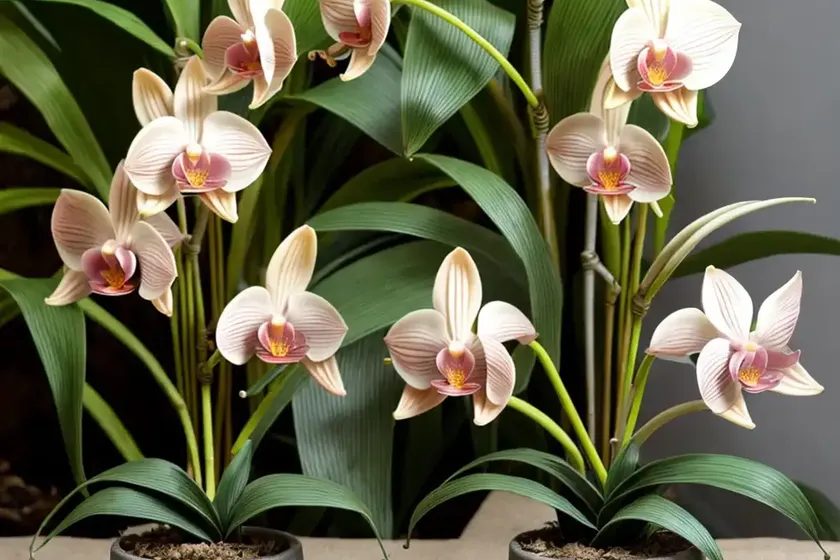 Pale Umbrella Orchid (Bulbophyllum Longiflorum) — photo 2