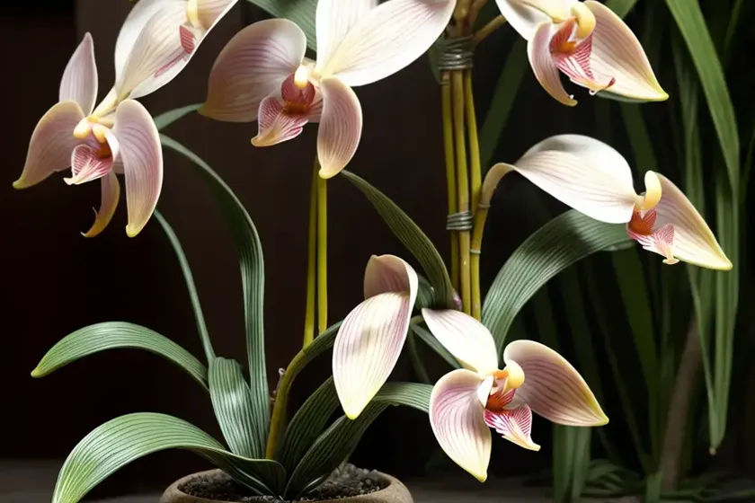 Pale Umbrella Orchid (Bulbophyllum Longiflorum) — photo 3