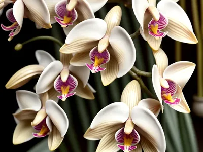 Pale Umbrella Orchid (Bulbophyllum Longiflorum)