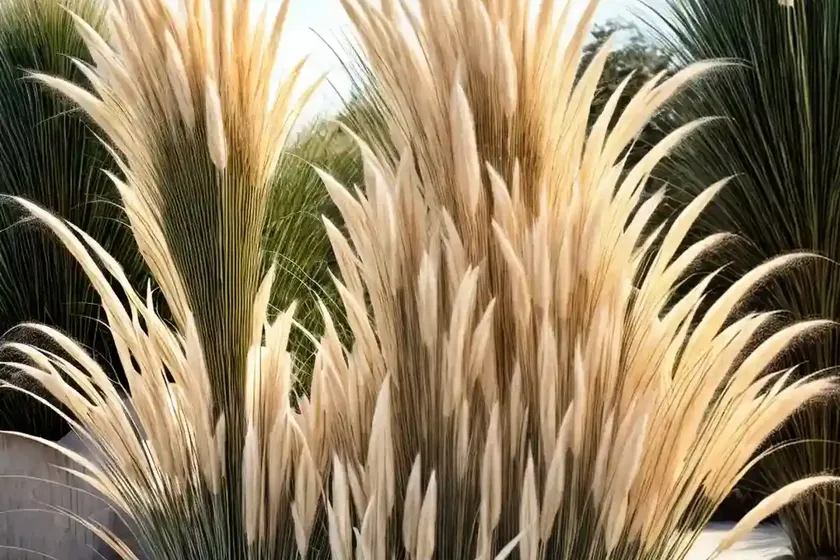 Pampas grass (cortaderia selloana ‘pumila’) — photo 2