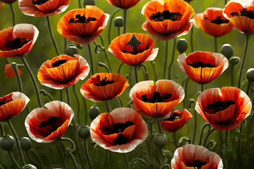 Papaver orientale ‘fancy feathers’ (oriental poppy) — photo 3