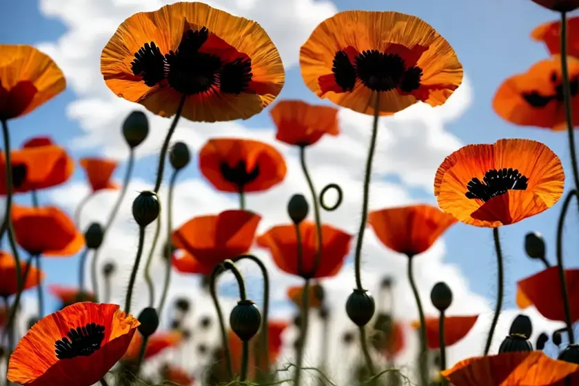 Papaver orientale ‘patty’s plum’ (oriental poppy) — photo 3