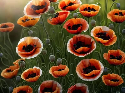 Papaver Orientale ‘Tiffany’ (Oriental Poppy)