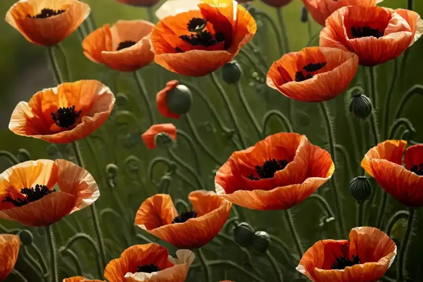 Papaver orientale ‘turkish delight’ (oriental poppy) — photo 2