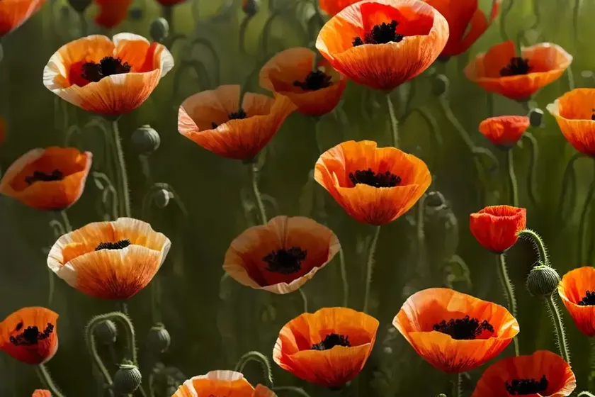 Papaver orientale ‘turkish delight’ (oriental poppy) — photo 3